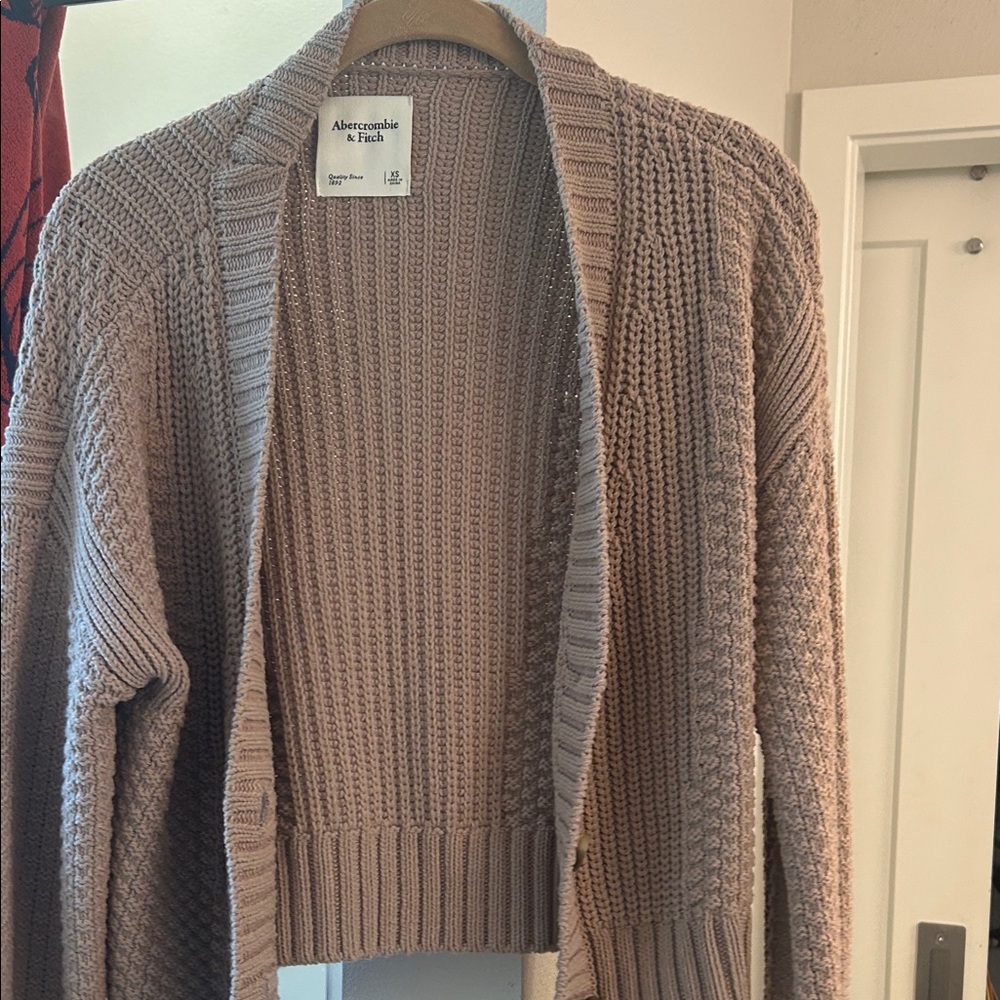 Abercrombie & Fitch Women's Beige Cardigan